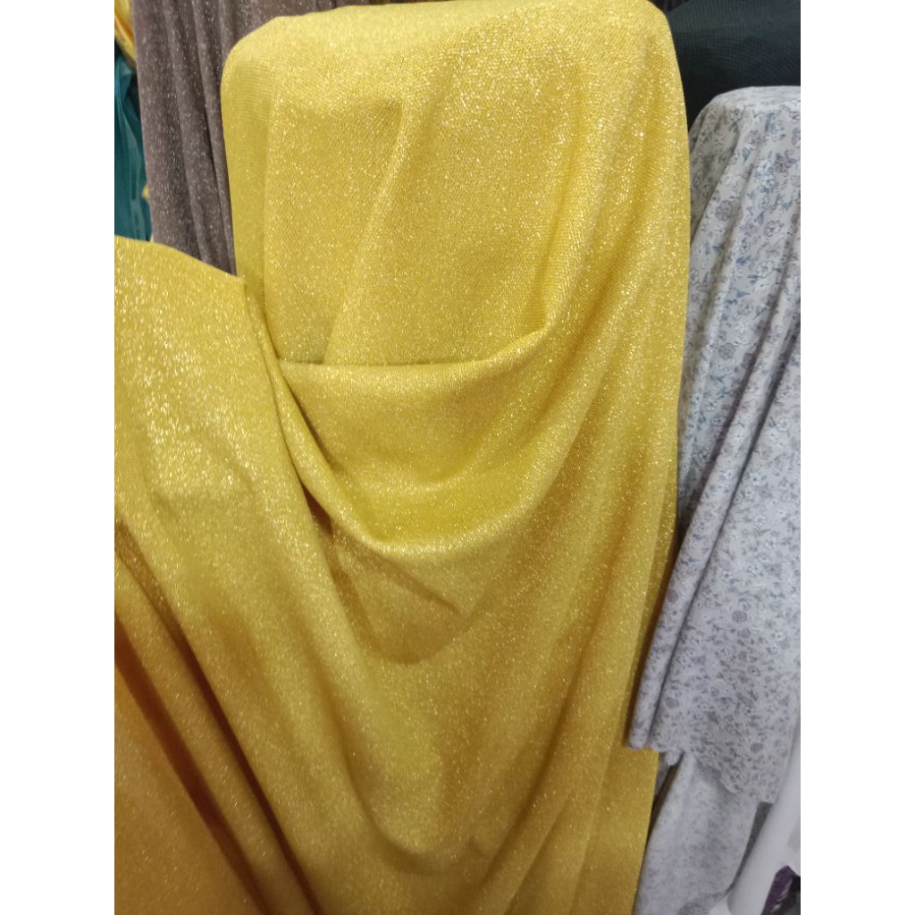 kain spandek glitter premium - harga 0,5/m - kaos spandek glitter - spandek glitter premium - spande