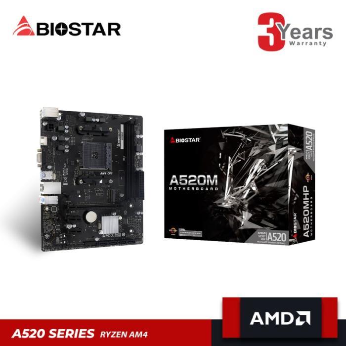 BIOSTAR A520MHP DDR4 SOCKET AM4 MOTHERBOARD