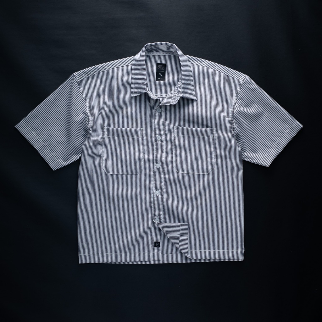 Sixpax Adore Shortsleeve Shirt Stripe Black White