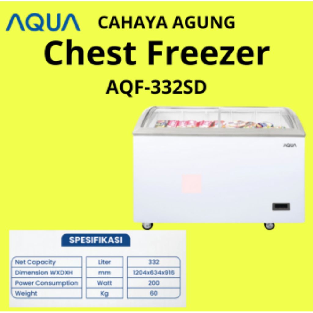 AQUA Freezer Box Chest Freezer AQF-332SD