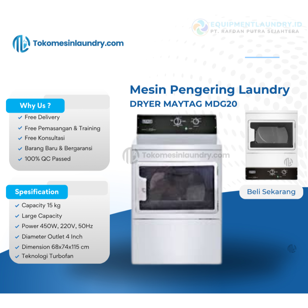 Dryer Maytag Mesin Pengering Laundry Maytag 15kg