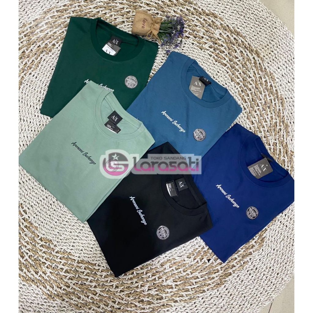 Kaos ARMANI lengan pendek unisex/kaoskekinian/ Kaos tanggung pria