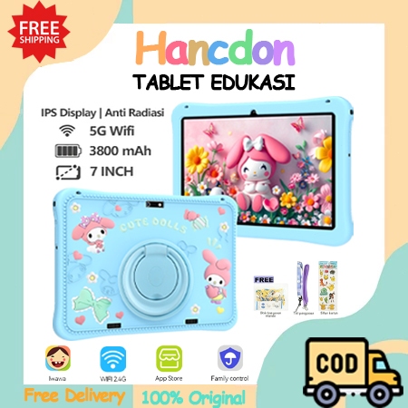 Tablet Edukasi Anak Hancdon F06 Dengan Kemasan Tas / Tablet Android Untuk Belajar Anak / Tablet Aipe