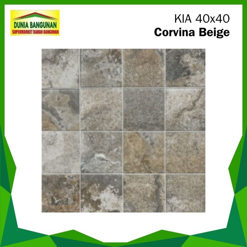 Keramik Lantai Kasar KIA Corvina Beige Keramik Lantai Kamar Mandi / Teras
