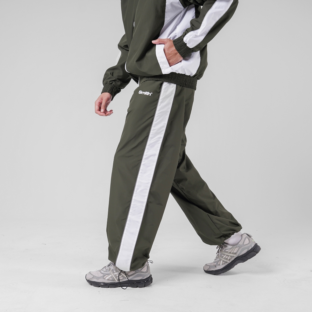 House of Smith Celana Panjang Pria - Emerald Track Pants Green N White - Trackpants Pria