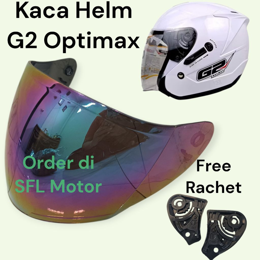 Kaca Visor Helm G2 Optima X Kaca helm G2 Double visor G2 Centrino