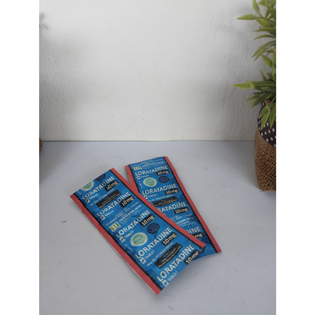 Loratadine obat alergi 1 strip isi 10 tablet