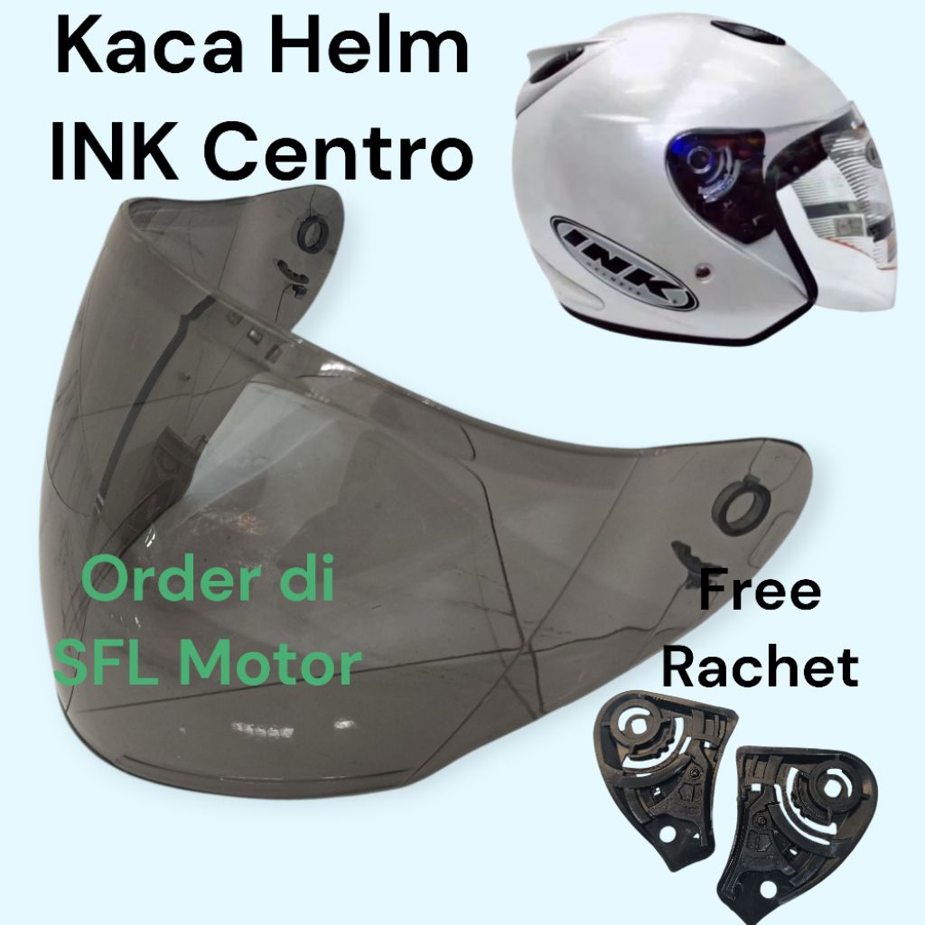 KACA HELM INK CENTRO + RACHET INK CENTRO