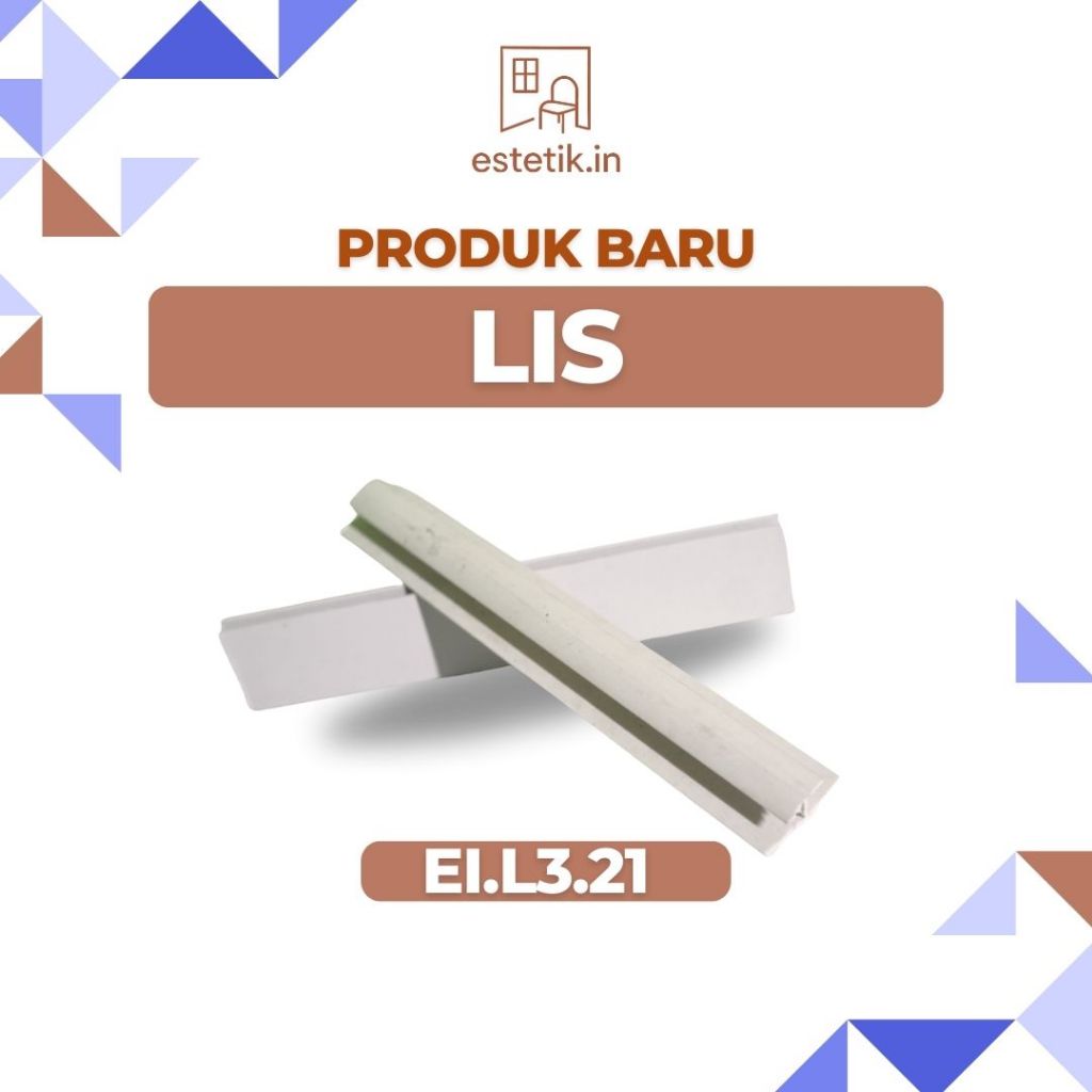 List dinding plafon pvc sudut lebar 6cm panjang 4m