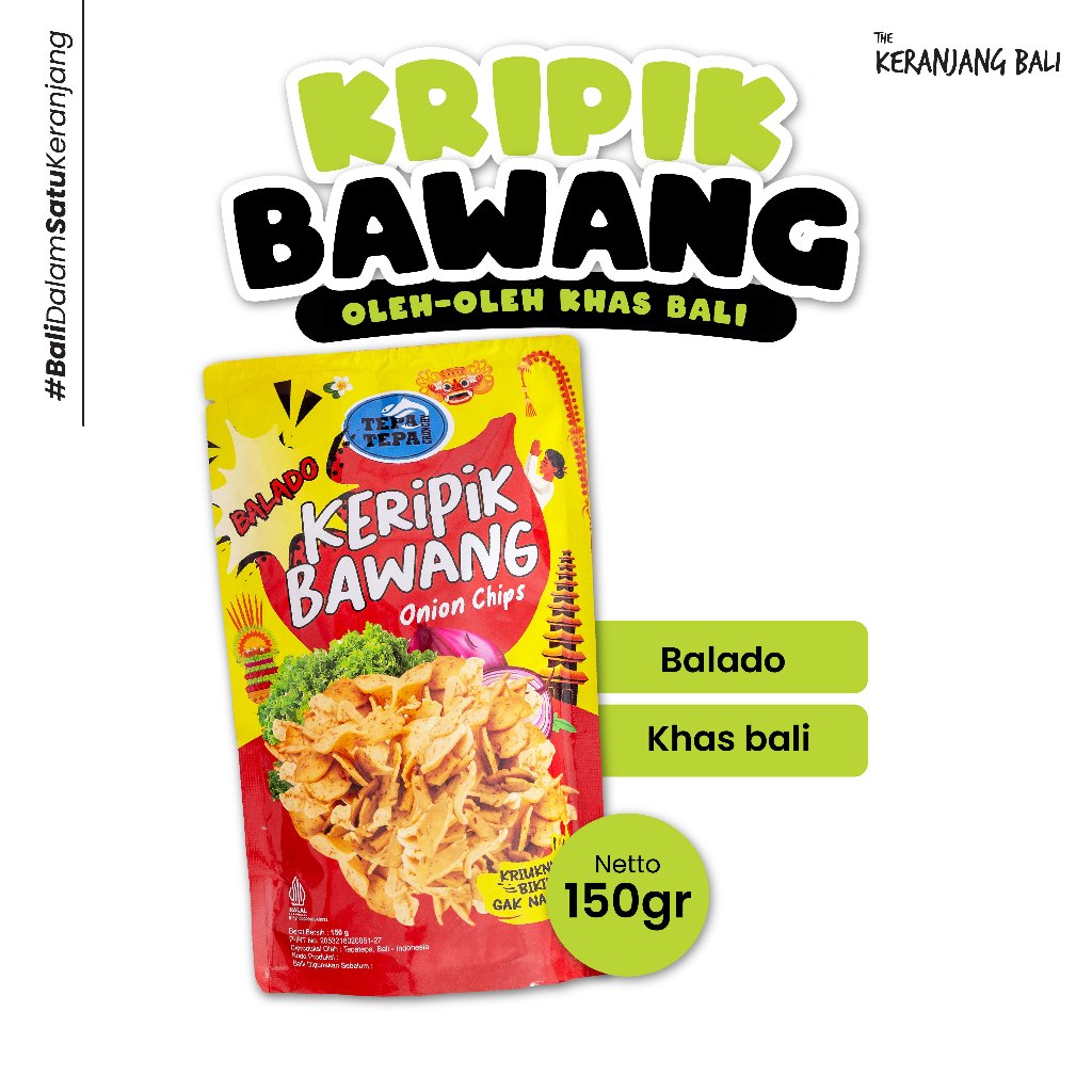 KRIPIK BAWANG BALADO - Oleh-oleh Khas Bali