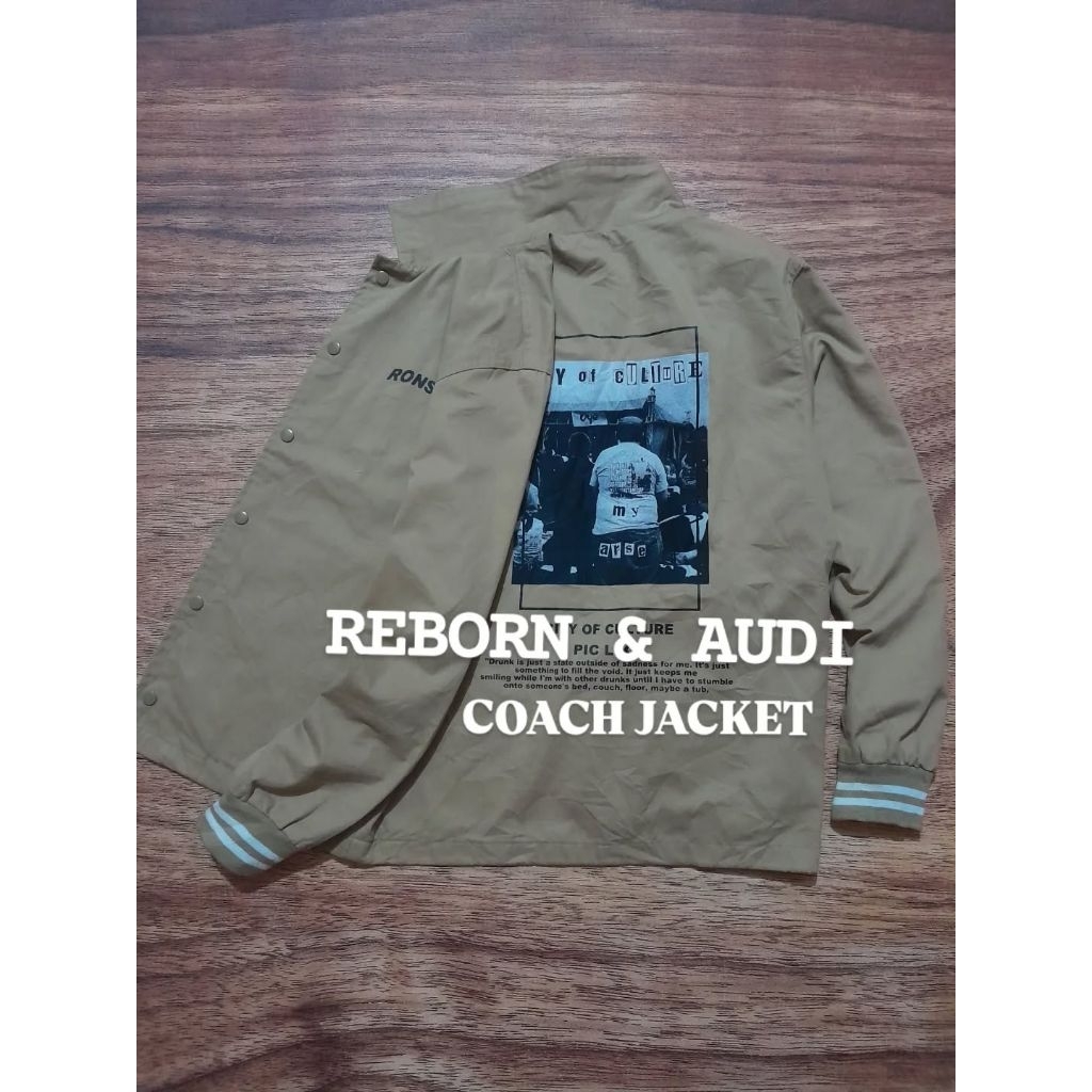 Jaket coach keren bahan kanvas tebal recomend second preloved