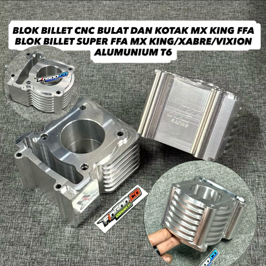 BLOK MX FFA BILLET MX KING VIXION XABRE R15 ALUMINIUM BLOCK BLOK BILLET MX KING 200 350 500 FFA SUPE