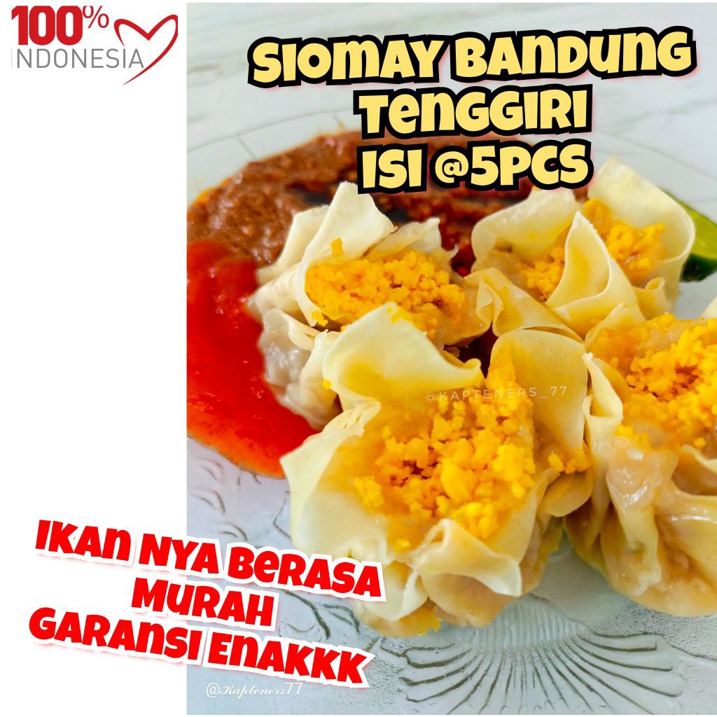 Siomay Bandung/Baso tahu/Siomay Bandung Tenggiri/Siomay Bandung isi 5 pcs/Siomay premium