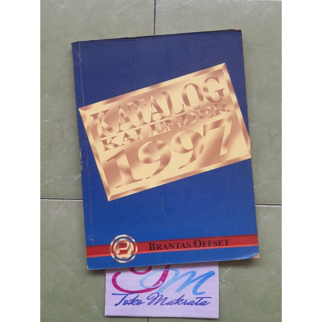 majalah katalog kalender tahun 1997