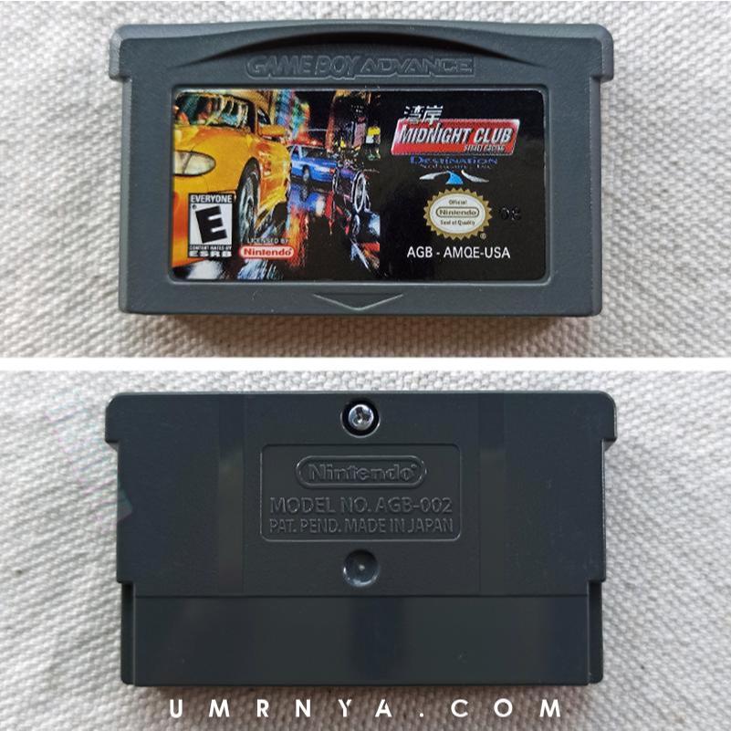Kaset Midnight Club Street Racing Gameboy Advance GBA SP Cartridge Game Boy PSP
