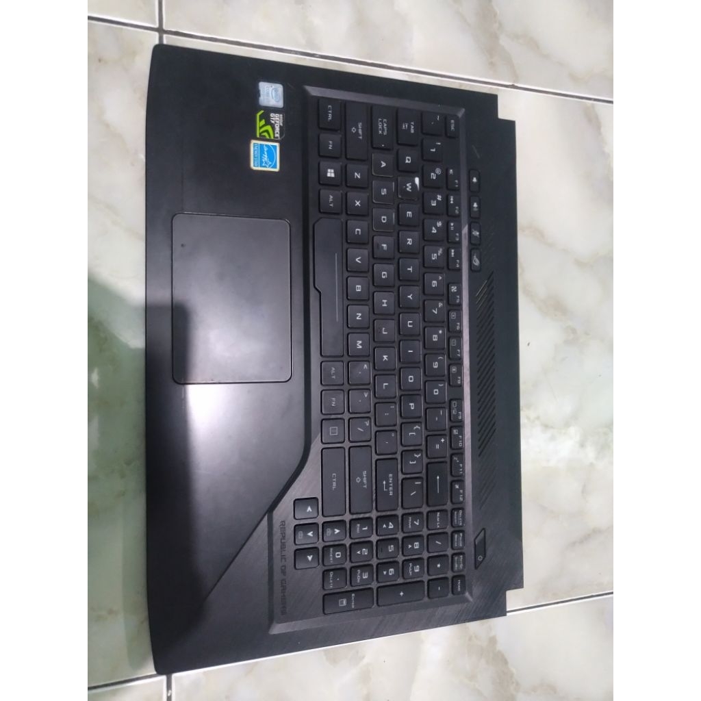 palmrest /casing dan keyboard Asus rog gl503g