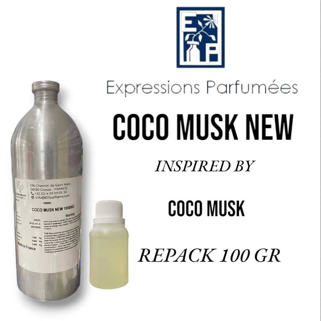 (100 ml) COCO MUSK NEW BY EXPRESSIONS REPACK 100ML. SEARAH AL REHAB CHOCO MUSK BIBIT PARFUM MURNI 10