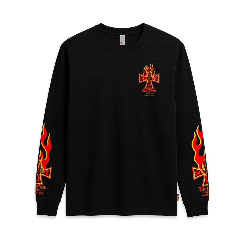 Longsleeve Pria Motif Terbaru | Motif Band Metal | Kaos Lengan Panjang Motif Keren