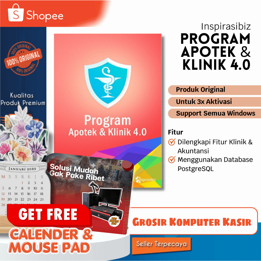 Program Apotek | Program Apotek dan Klinik | Program Apotek dan Klinik 4.0 | Program Kasir Apotek | 
