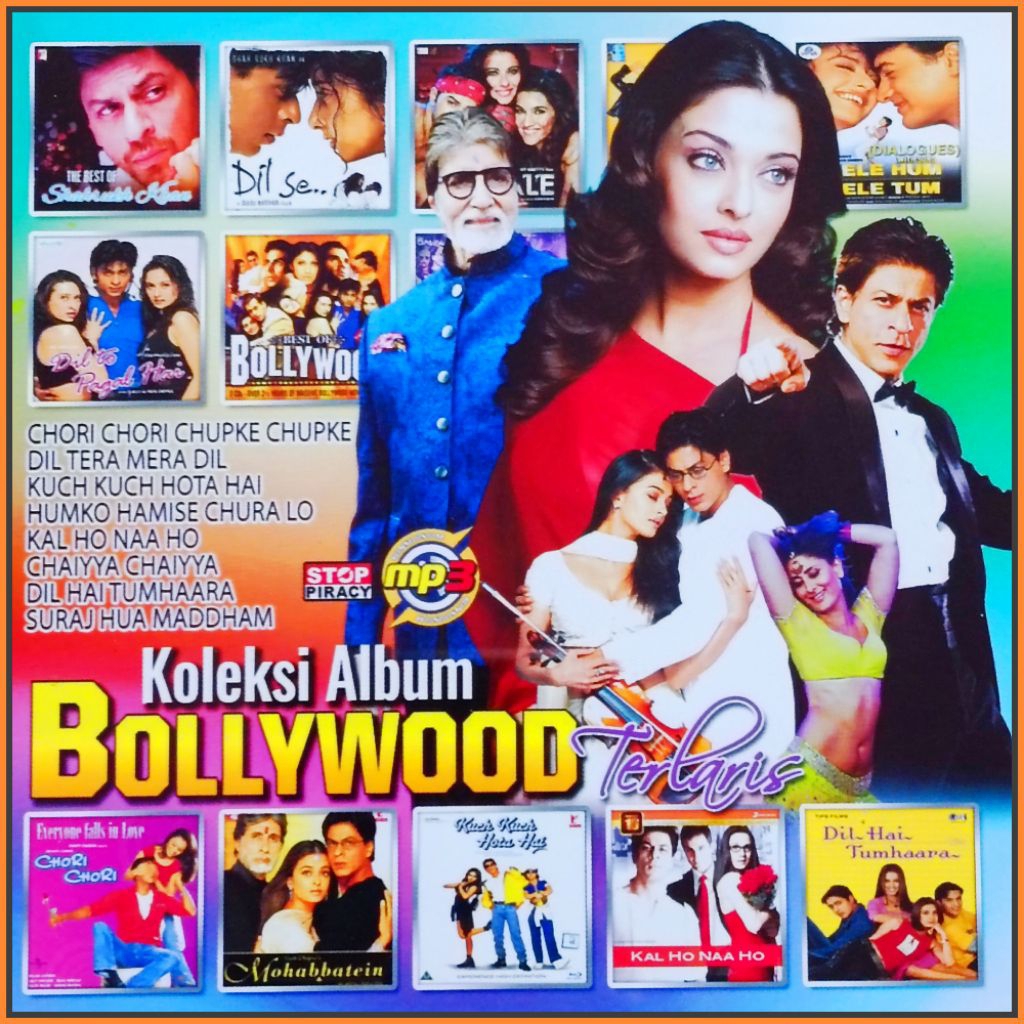 Kaset MP3 Audio 145 Lagu India Campuran Pilihan Album Terlaris