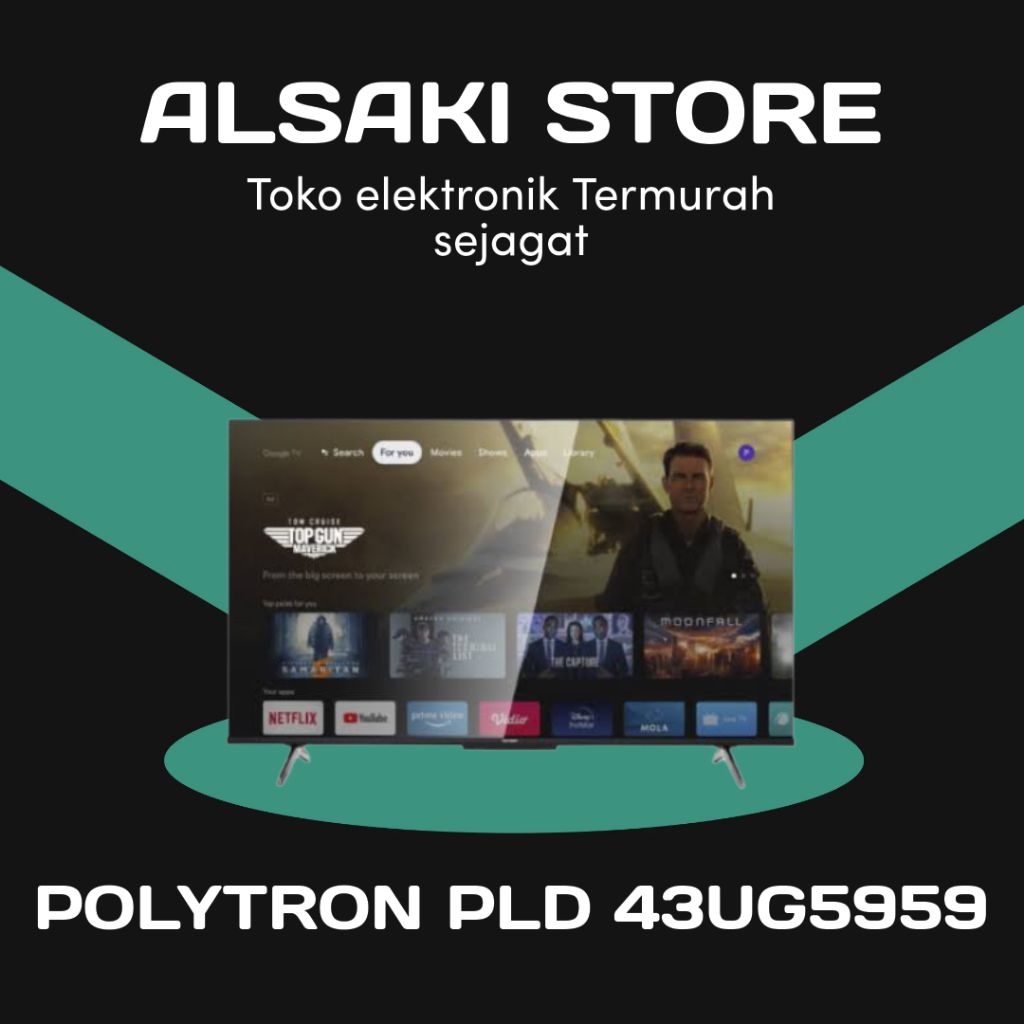 POLYTRON 43UG5959/PLD
43UG5959 4k GOOGLE TV 43 inch
