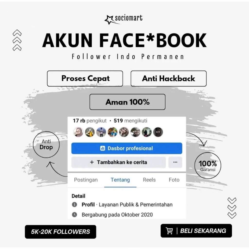 Akun Facebook Old Berfollowers