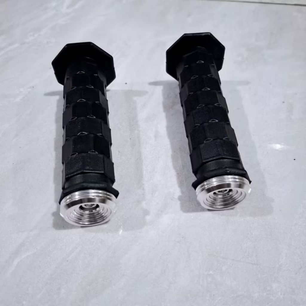Handgrip Sarung Gas Grip Octagon Plus Jalu Stang Heng Universal Semua Motor