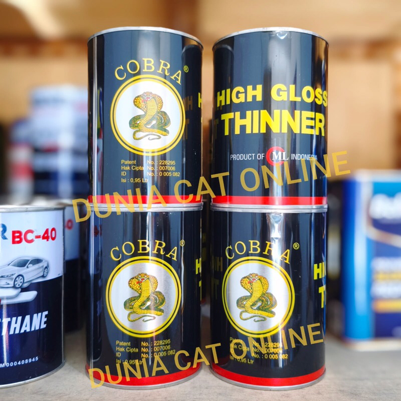 THINNER COBRA HIGH GLOSS 1 LTR /PENGENCER CAT MOBIL THINNER SERBAGUNA
