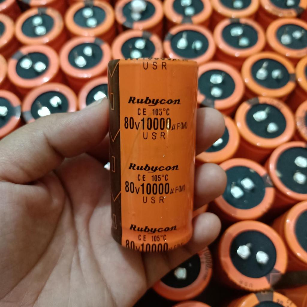 Elco Power 10.000uf 80V Rubycon / Elco 80v 10000uf RUBYCON Elco 10000uf 80V 10000UF 80 Volt