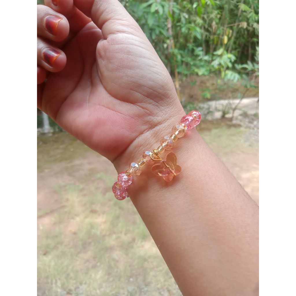 Gelang manik Kristal Premium