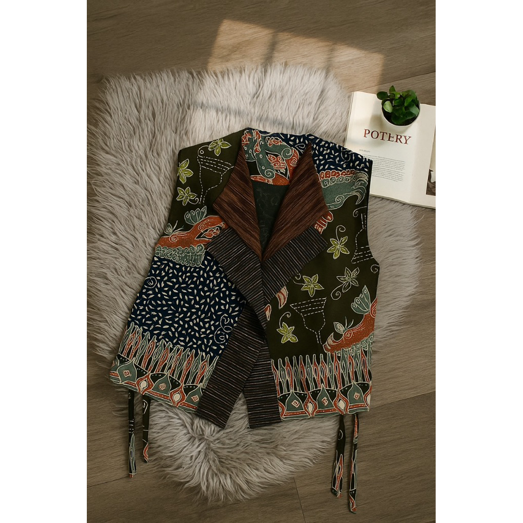 Outer Batik Tulis Wanita Modern | Batik Premium | Batik Sleker Asri