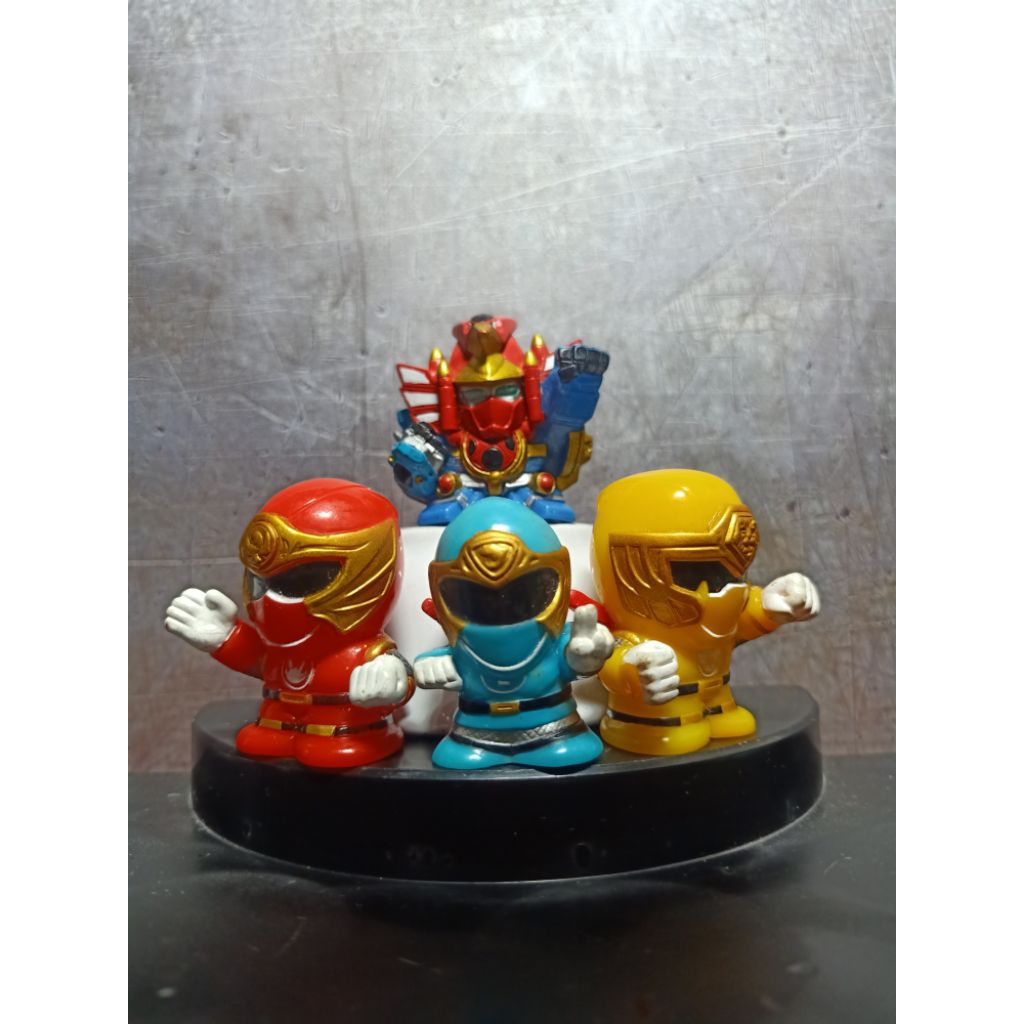Figure Fingerdoll Vinyl Super Sentai Hurricaneger Chibi Super Deforemd Set