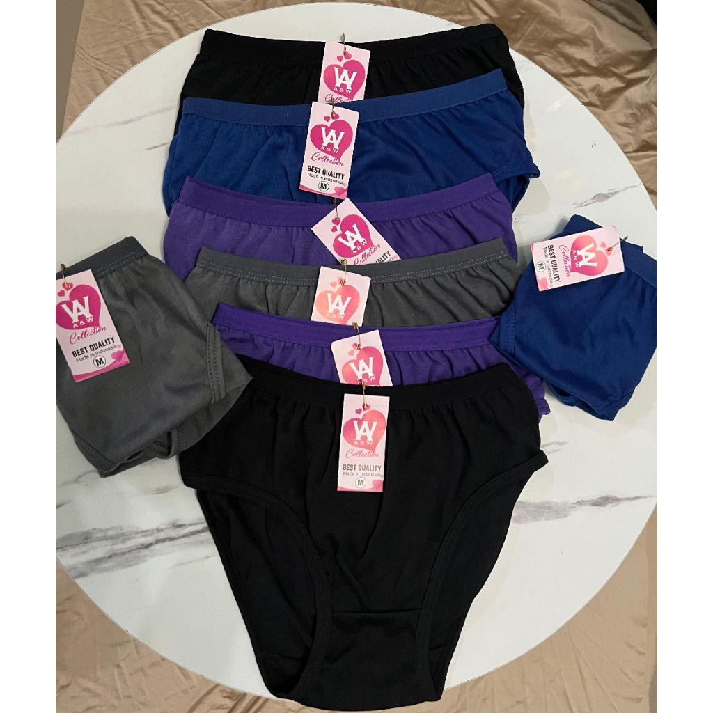 Dalaman Wanita Dewasa/CD Wanita Dewasa/CD Wanita Paket 6 Pcs Warna Gelap