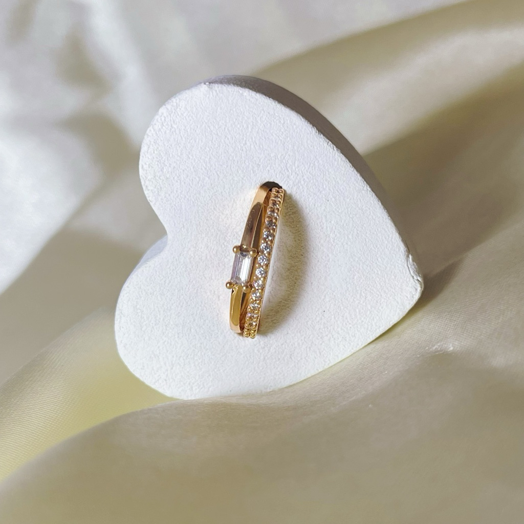 Cincin Xuping Luxe Baguette Ring
