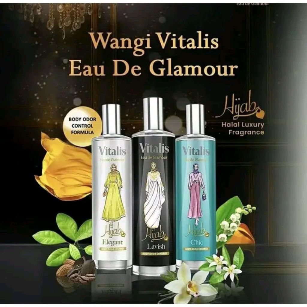 Vitalis Eau de Glamour Hijab Lavish 100ml,parfum Vitalis murah ,parfum viralparfum hijab,