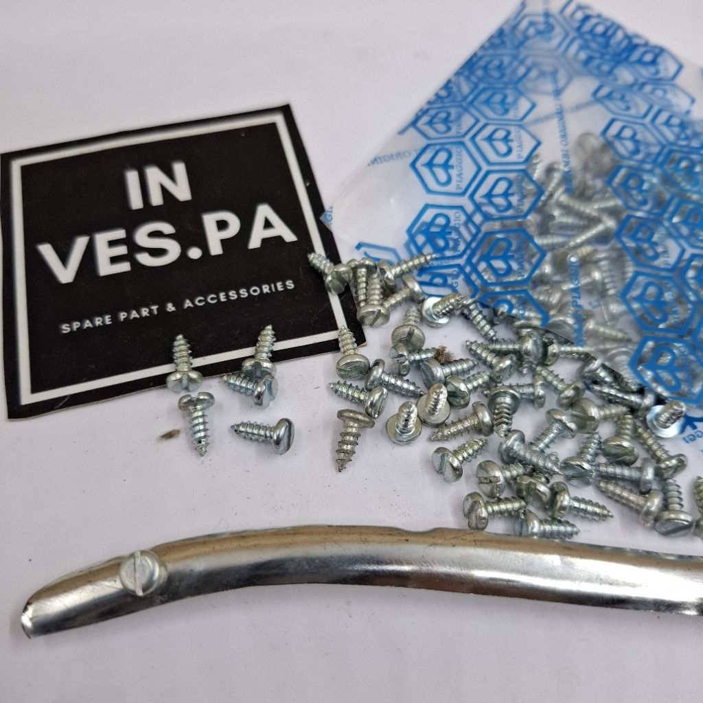 Baut baud min over size original untuk list pedang karet lidah tengah dek lantai vespa vbb super spr