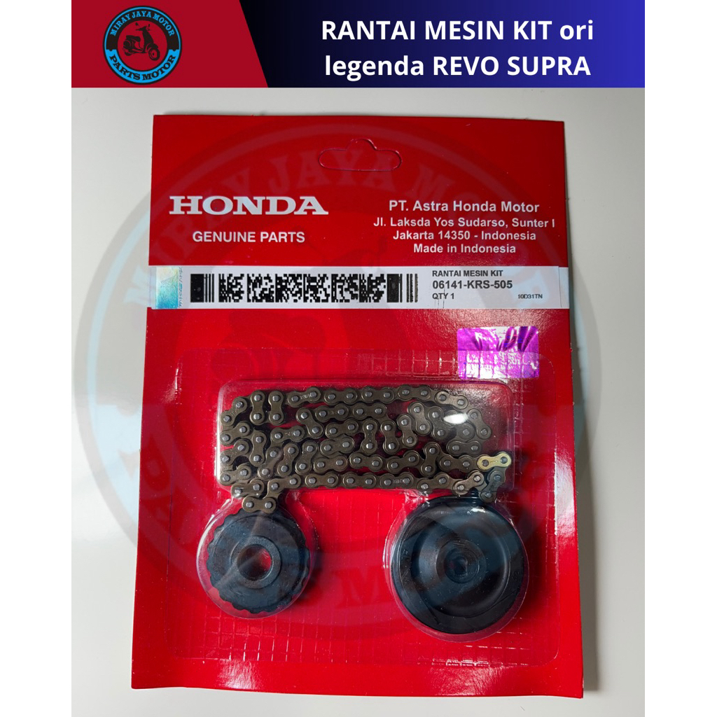 06141-KRS-505 Rantai Mesin (Cam Chain Kit) – Legenda, Revo & Supra Fit, Ori Honda AHM, 06141-KRS-505