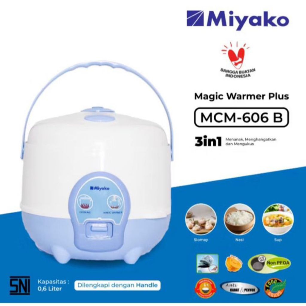ORIGINAL MIYAKO Rice Cooker /Magic Com Miyako MCM 606 B /Magic Com Mini 0,6 Liter/Magic Com Miyako k