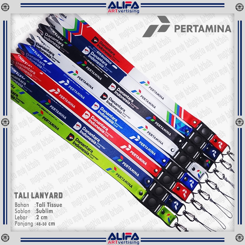 TALI LANYARD/GANTUNGAN ID CARD/HP - PERTAMINA BUMN/DANANTARA