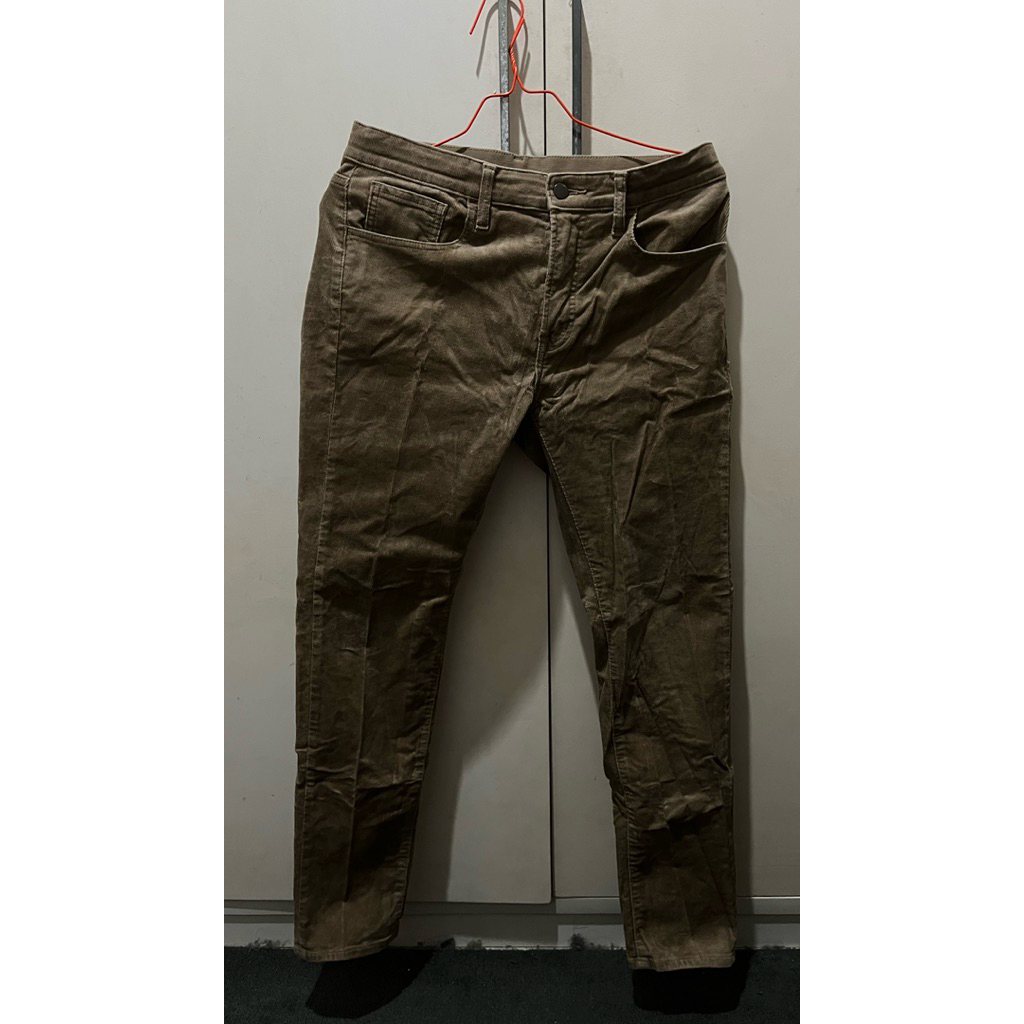 celana skinny corduroy uniqlo