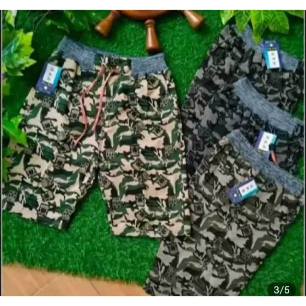 celana pendek pria army/celana loreng motif army/celana pendek pria remaja dewasa/celana tentara pen