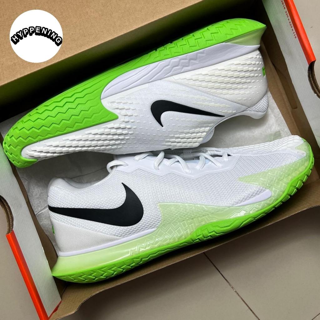 SEPATU TENIS NIKE COURT ZOOM VAPOR CAGE 4 RAFA WHITE GREEN DD1579-105