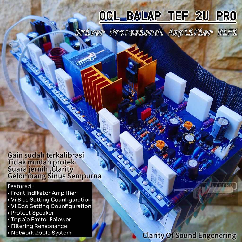 OCL BALAP TEF Hifi 2U Fullset  Double Layer | High Quality | Sound Enginering | OCL HIFI