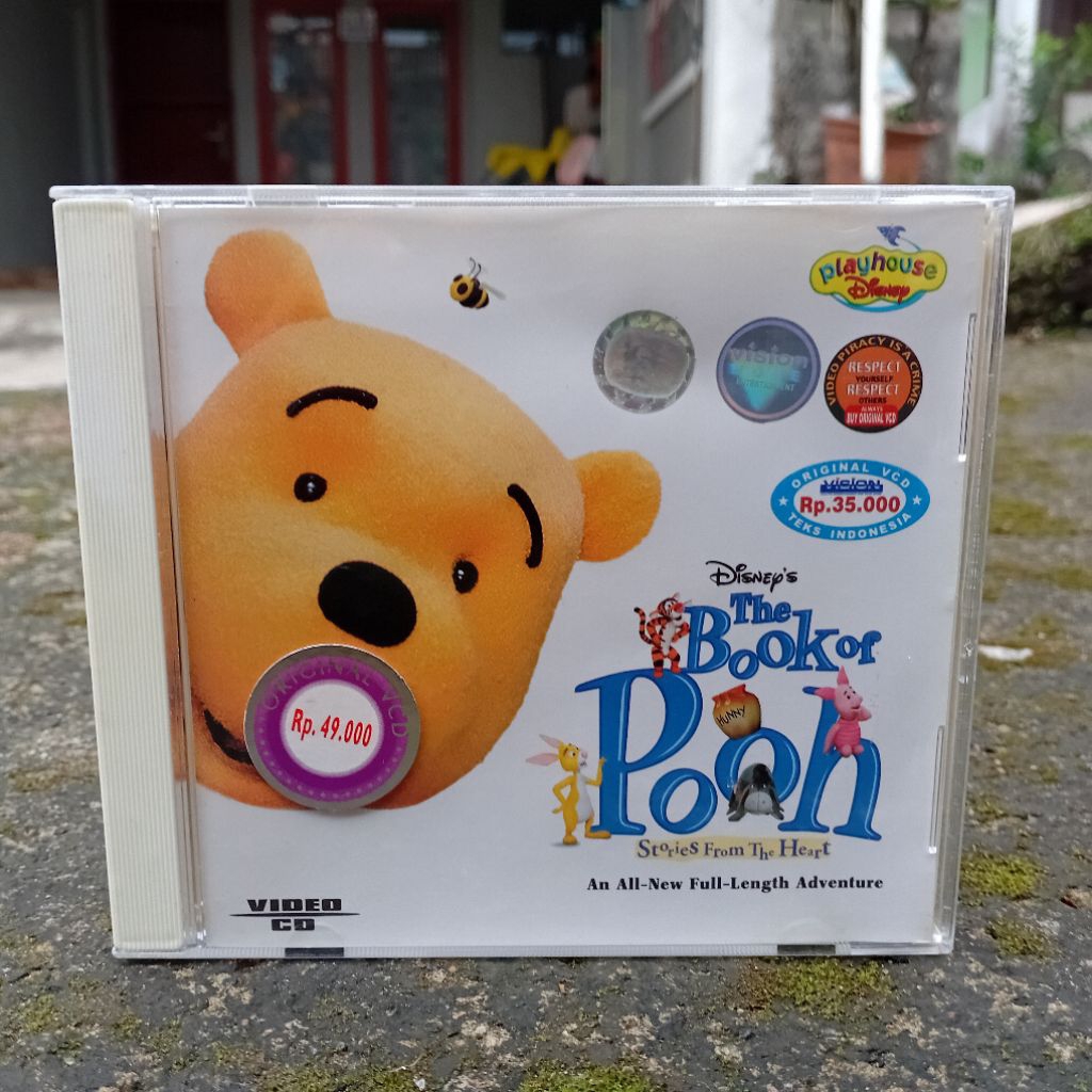 VCD The Book of Pooh: Stories from the Heart (2001) 2 Disc Teks Indonesia Original Walt Disney Video