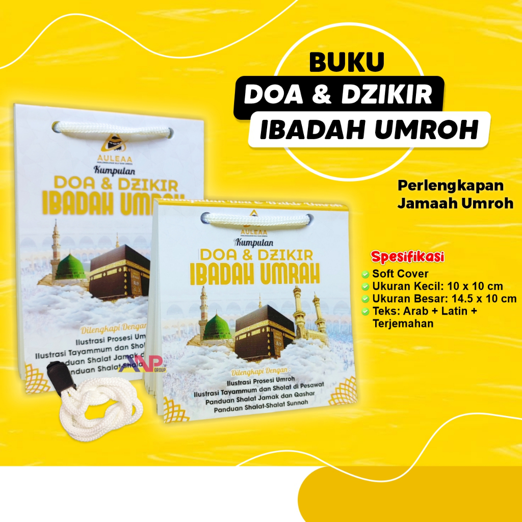 ANP88 Buku Doa & Dzikir Ibadah Umroh Lengkap Arab Latin Terjemahan Praktis / Buku Doa Umroh / Buku P