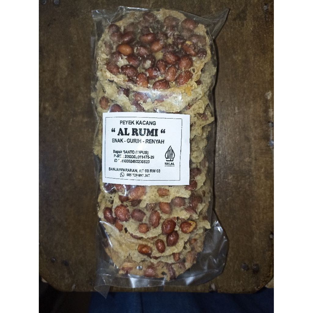 Rempeyek full isi kacang Gurih