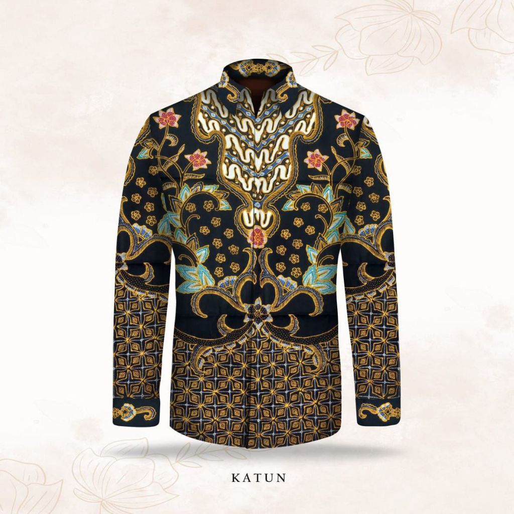 kain batik tulis pria bahan katun motif bunga batik tulis pria