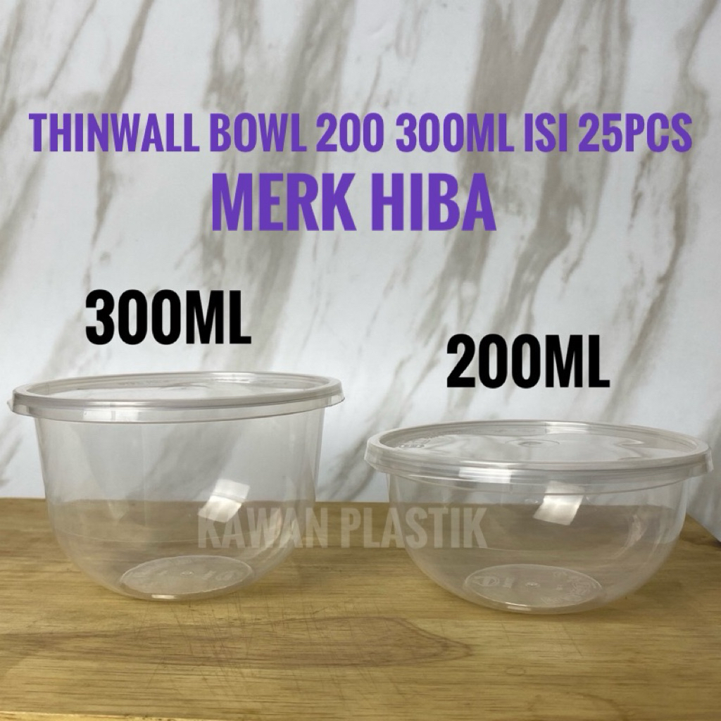 TWINWALL BOWL 200ML (isi 25pcs) MANGKOK PLASTIK BUBUR