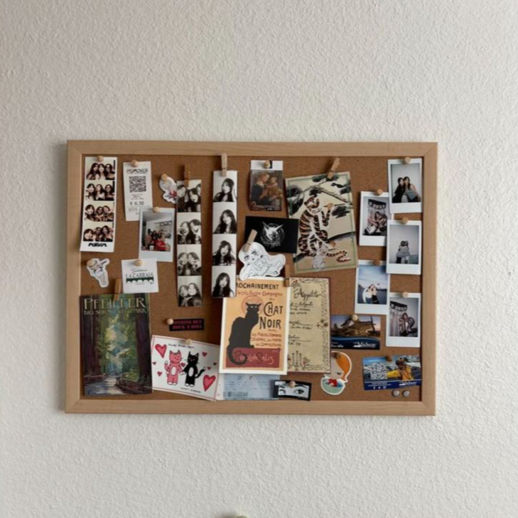 Papan Mading Pengumuman Corkboard Message MDF Board Dekorasi Kamar Aesthetic