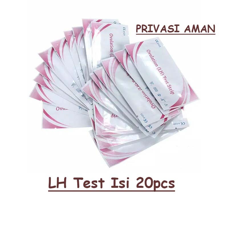 LH Tes Ovulasi 20pcs Masa Kesuburan Wanita / Tes Ovulasi Masa Subur